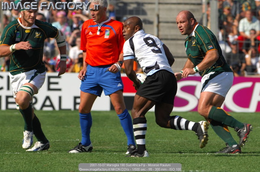 2007-10-07 Marsiglia 190 Sud Africa-Fiji - Mosese Rauluni
